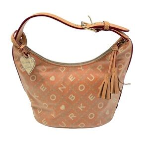 Dooney and Bourke coated canvas blue bucket bag purse y2k